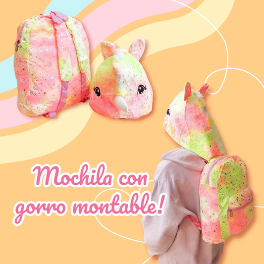 Mochila gorra unicornio 515 •OFERTA