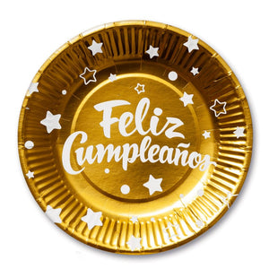 Plato feliz cumple- Varios