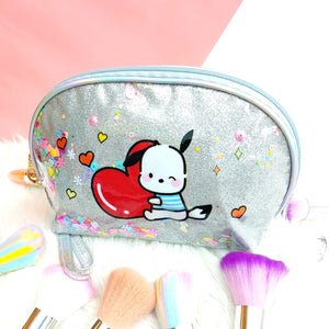 Cosmetiquera ovalada glitter sanrio